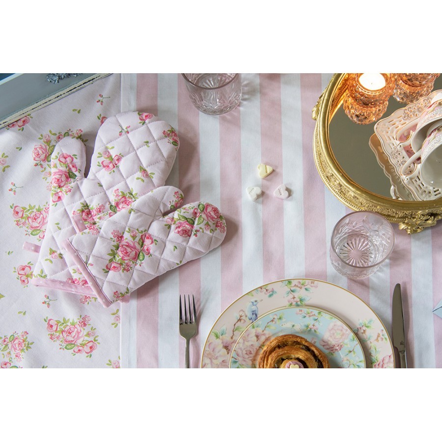 Bavlněná kuchyňská utěrka s květy růže Sweet Roses - 50*70cm Clayre & Eef Bavlněná kuchyňská utěrka s květy růže Sweet Roses - 50*70cm Clayre & Eef