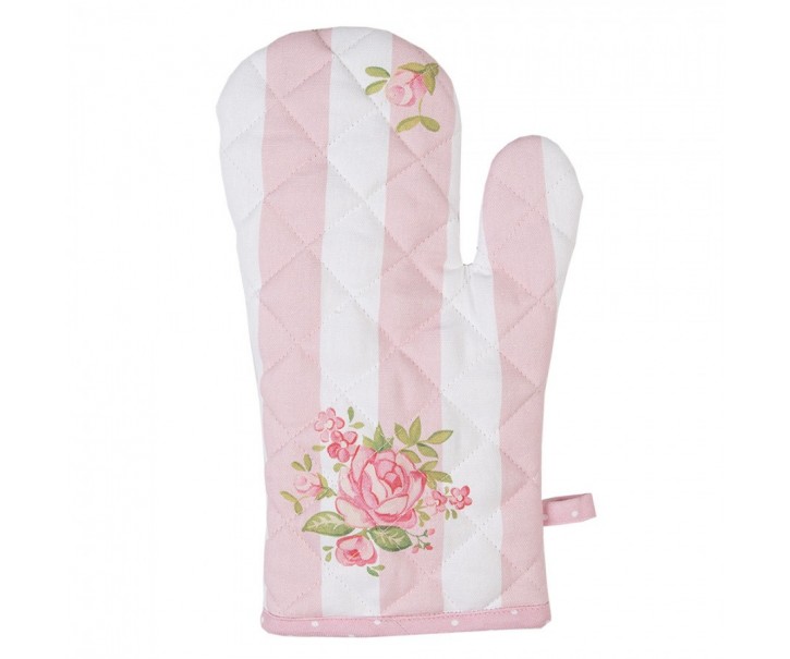 Bavlněná kuchyňská chňapka - rukavice s květy růže Sweet Roses - 18*30cm