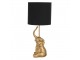 Zlato černá stolní lampa Slůně - Ø 20*46 cm / E27 Clayre & Eef