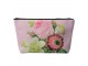 Růžová toaletní taštička s květy Pinerose - 26*6*16 cm Juleeze
