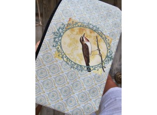Zelená toaletní taštička s ptáčkem Bird - 26*6*16 cm