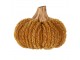 Oranžová textilní dekorace dýně Pumpkin - Ø 9*8 cm Clayre & Eef
