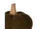 Zelená textilní dekorace dýně Pumpkin - Ø 15*13 cm Clayre & Eef