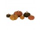 Zelená textilní dekorace dýně Pumpkin - Ø 15*13 cm Clayre & Eef