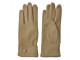 Béžové zimní dámské rukavice s knoflíkem - 8*24 cm Clayre & Eef