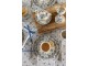 Bavlněný běhoun s modrými růžičkami Blue Rose Blooming - 50*140 cm Clayre & Eef