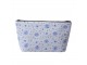 Toaletní taštička s modrými růžičkami Blue Rose Blooming - 26*6*16 cm Clayre & Eef