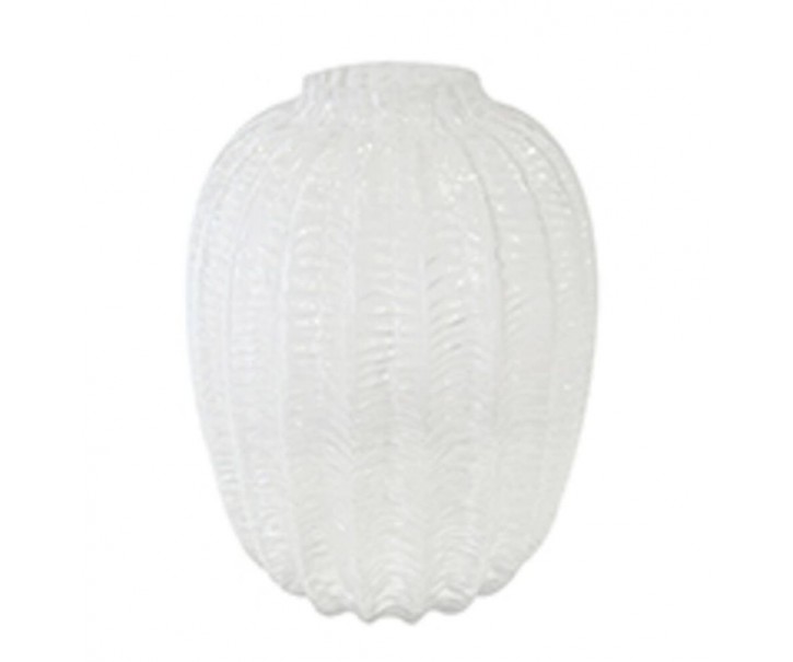 Skleněná váza s vroubkováním Sophia - Ø 17*22cm Parlane