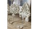 Béžový antik nástěnný háček s ornamentem - 8*1*16,5 cm Chic Antique
