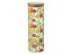 Skleněná dóza na potraviny s dřevěným víčkem a květy Floral glass - Ø10*30cm / 1900ml J-Line by Jolipa