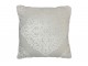 Bílý antik sametový polšář s ornamentem a výplní Vende - 44*44cm J-Line by Jolipa