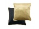 Černý sametový polštář obšitý krouceným zlatým provázkem Velvet black - 45*10*45cm Mars & More 