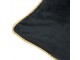 Černý sametový polštář obšitý krouceným zlatým provázkem Velvet black - 45*10*45cm Mars & More 