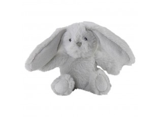 Plyšová dekorační hračka šedý zajíček Cuddly Bunny - 6*12*16cm