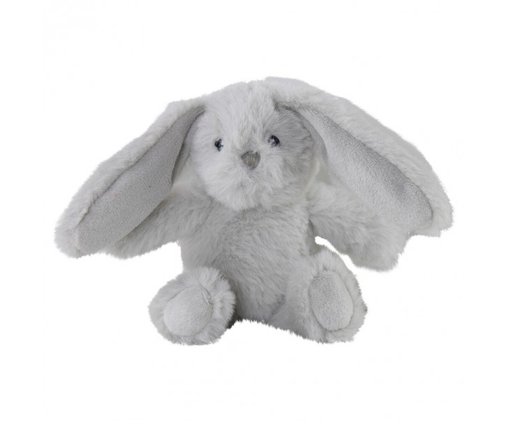 Plyšová dekorační hračka šedý zajíček Cuddly Bunny - 6*12*16cm Mars & More 