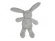 Plyšová dekorační hračka šedý zajíček Cuddly Bunny - 6*12*16cm Mars & More 