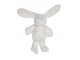 Plyšová dekorační hračka bílý zajíček Cuddly Bunny - 6*12*16cm Mars & More 