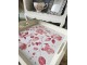 2ks dřevěný podnos s květinovým dekorem Tray Roses - 39*39*5/ 35*35*4 cm J-Line by Jolipa