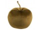 Taupe sametové dekorativní jablko Apple L - 31*31*36cm Mars & More 