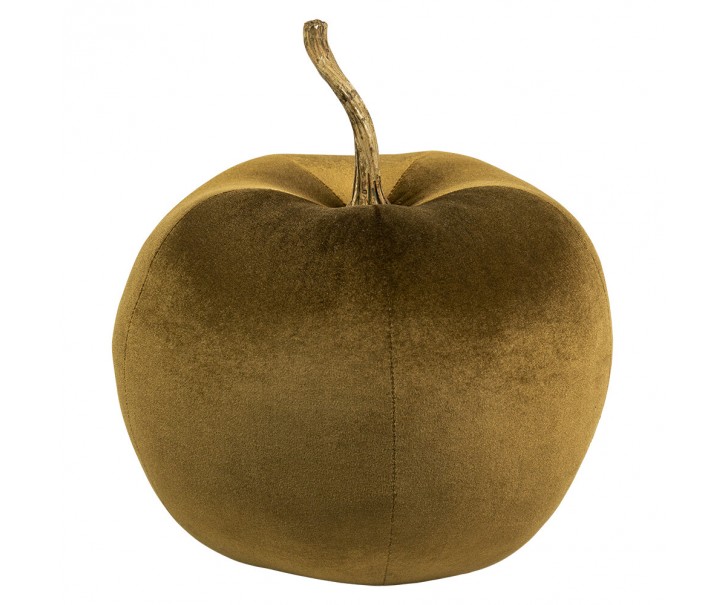 Taupe sametové dekorativní jablko Apple L - 31*31*36cm Mars & More 
