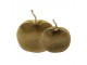 Taupe sametové dekorativní jablko Apple L - 31*31*36cm Mars & More 