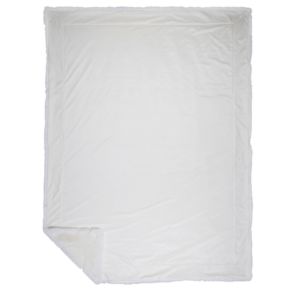 Bílý plyšový měkoučký pléd Soft Teddy White Off - 130*180cm Mars & More Bílý plyšový měkoučký pléd Soft Teddy White Off - 130*180cm Mars & More