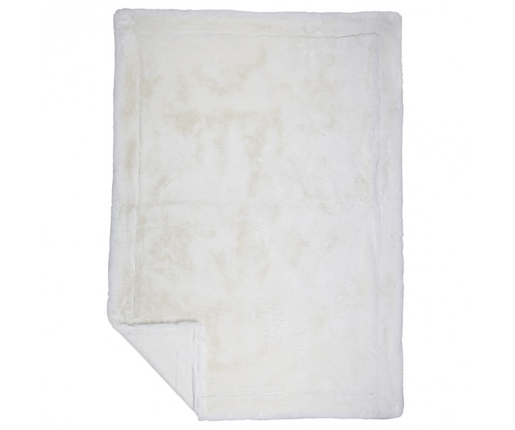 Bílý plyšový měkoučký pléd Soft Teddy White Off - 130*180cm Mars & More 