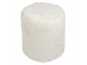 Bílý plyšový měkoučký kulatý puf Soft Teddy White Off - Ø 40*45cm Mars & More 