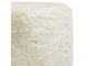 Bílý plyšový měkoučký kulatý puf Soft Teddy White Off - Ø 40*45cm Mars & More 