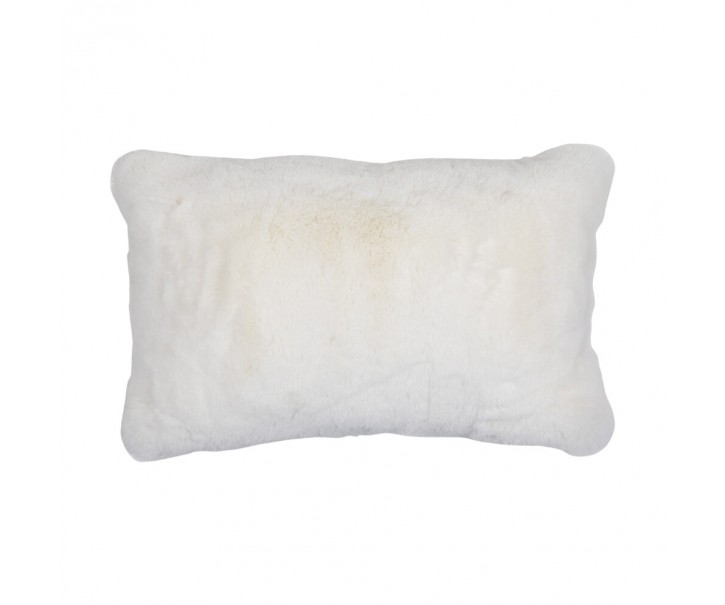 Bílý plyšový měkoučký polštář Soft Teddy White Off - 30*15*50cm Mars & More 
