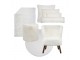 Bílý plyšový měkoučký polštář Soft Teddy White Off - 30*15*50cm Mars & More 