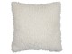 Bílý plyšový kudrnatý polštář Curly Teddy White Off - 45*15*45cm Mars & More 