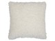 Bílý plyšový kudrnatý polštář Curly Teddy White Off - 45*15*45cm Mars & More 