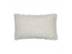 Bílý plyšový kudrnatý polštář Curly Teddy White Off - 30*15*50cm Mars & More 