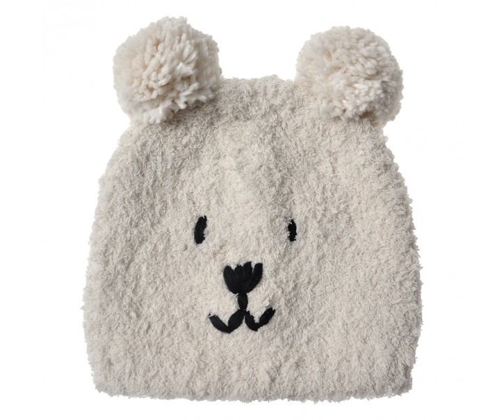 Béžová dětská čepice medvídek Bear - one size Clayre & Eef