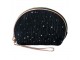 Černá dámská toaletní taška s hvězdičkami Stars - 22*8*14 cm Clayre & Eef