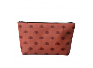 Hnědá toaletní taška s palmovými listy Palm Leaf - 26*6*16 cm