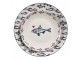 Porcelánový dezertní talíř s rybkami Sun Sea And Fish - Ø 20*2cm Clayre & Eef