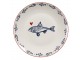 Porcelánový dezertní talíř s rybkami Sun Sea And Fish - Ø 20*2cm Clayre & Eef