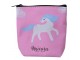Růžová malá peněženka / taštička s jednorožcem Unicorn - 11*11 cm Clayre & Eef