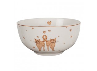 Porcelánová miska s kočičkami Kitty Cats - Ø 14*7cm/ 500ml