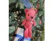 Přívěsek na klíče/ kabelku červený medvídek Bear - 10*20/ 27cm Juleeze