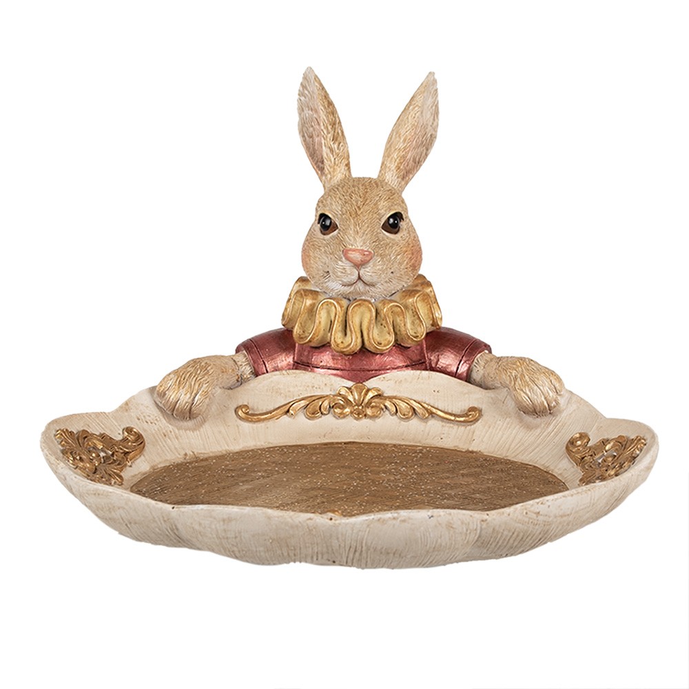 Velikonoční dekorace králík s podnosem - 22*21*15 cm