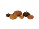 Oranžová textilní dekorace dýně Pumpkin - Ø 12*10 cm Clayre & Eef