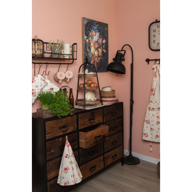 Černá stojací lampa Lumos s patinou - 59*27*189 cm Clayre & Eef Černá stojací lampa Lumos s patinou - 59*27*189 cm Clayre & Eef
