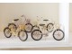 2ks béžový a žlutý antik kovový retro model kola Womens Bike - 23*8*12 cm J-Line by Jolipa