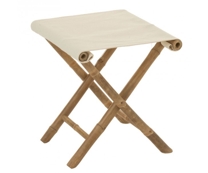 Přírodní bambusová stolička Bamboo Pliable - 40*40*42cm J-Line by Jolipa