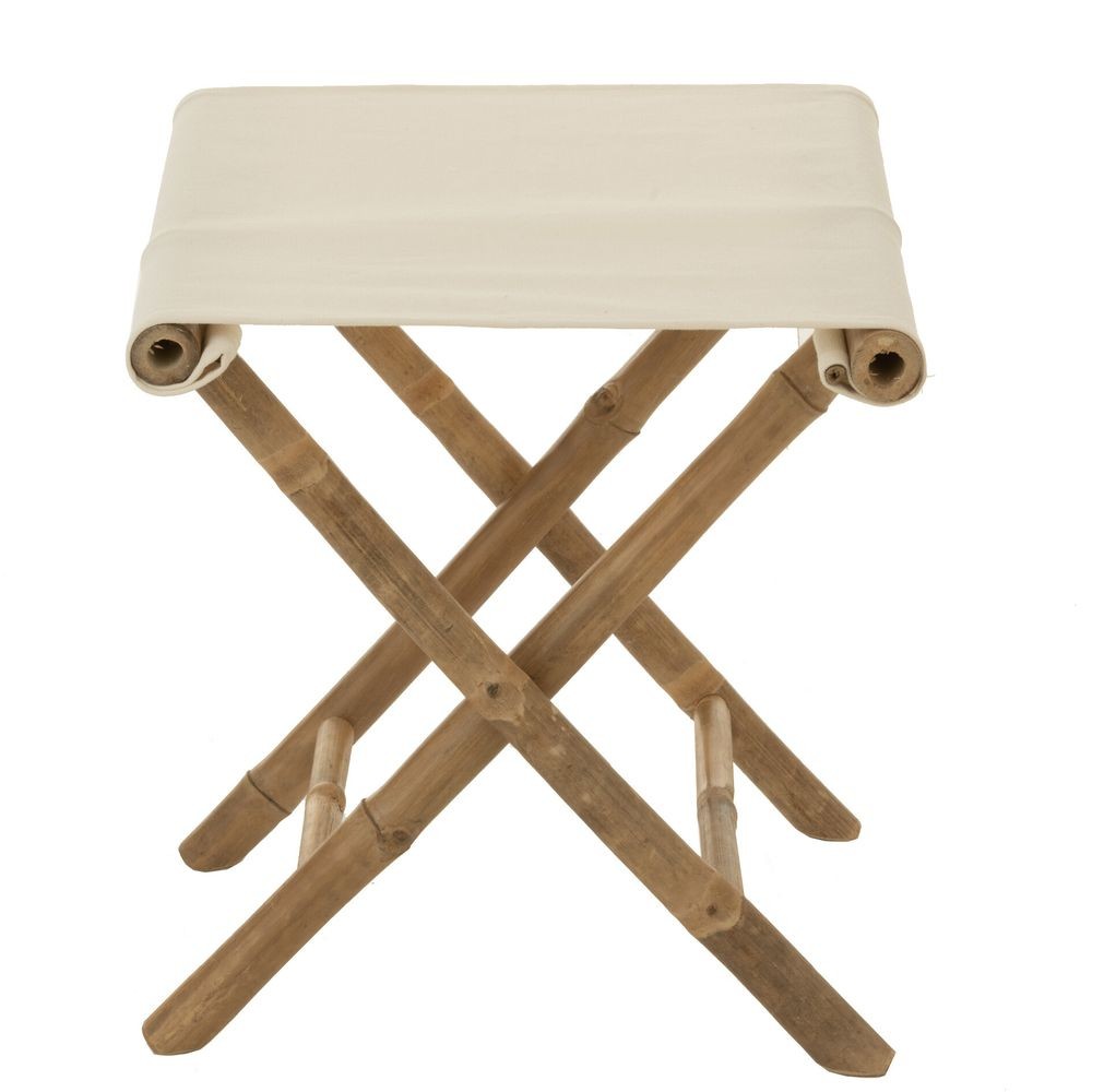 Přírodní bambusová stolička Bamboo Pliable - 40*40*42cm J-Line by Jolipa Přírodní bambusová stolička Bamboo Pliable - 40*40*42cm J-Line by Jolipa