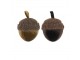 Měděný plyšový dekorační žalud Acorn copper - Ø 11*15cm Mars & More 