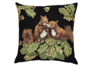 Gobelínový polštář s veverkami a žaludy Gobelin Squirrel Acorn - 45*45*16cm